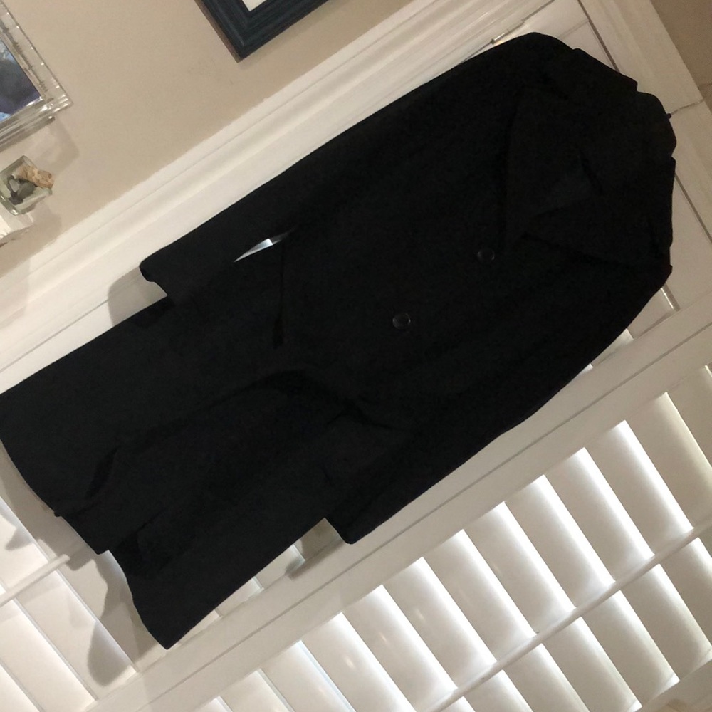Full length black coat